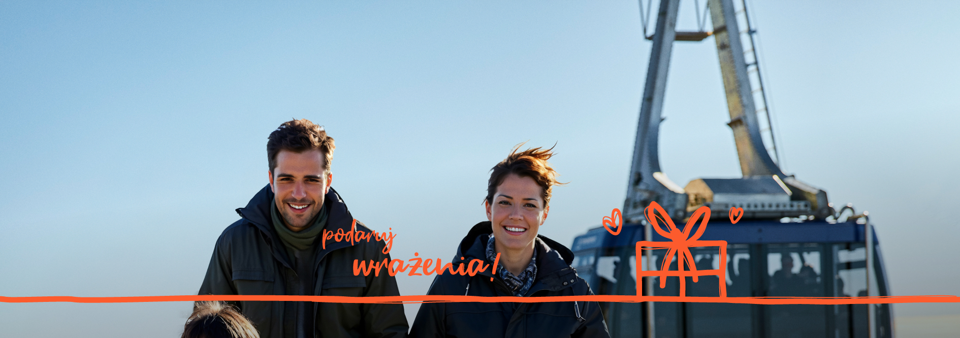 Rodzina korzystająca z prezentu pełnego wrażeń