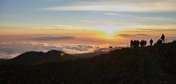 Funivia al tramonto