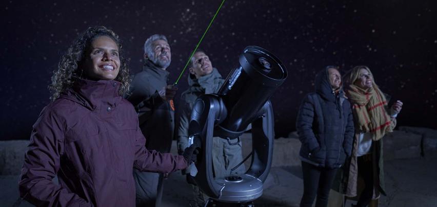 Observación astronómica en el Teide