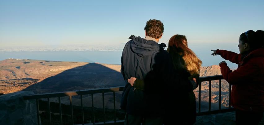 Teleférico al atardecer