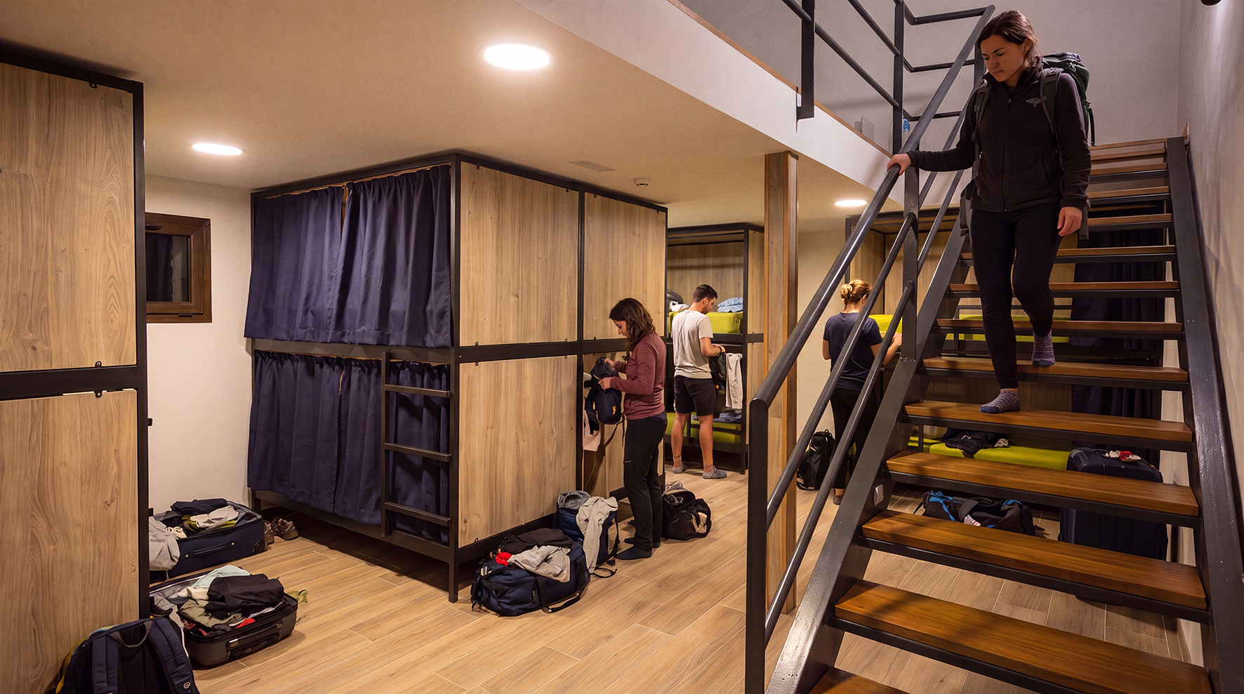 Refurbished dormitory at Altavista Refuge