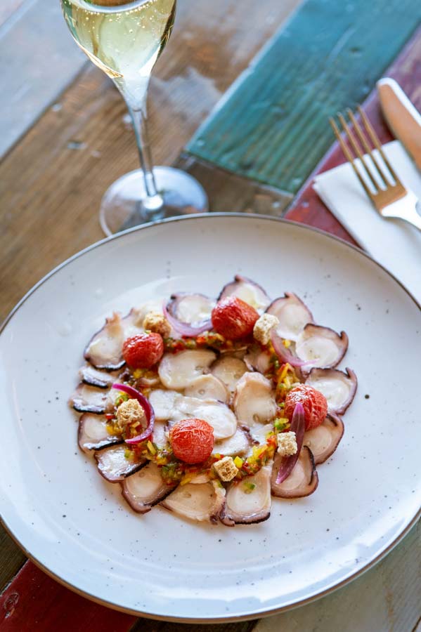 Carpaccio de pulpo del brunch Teide premium Carpaccio de pulpo del brunch Teide premium
