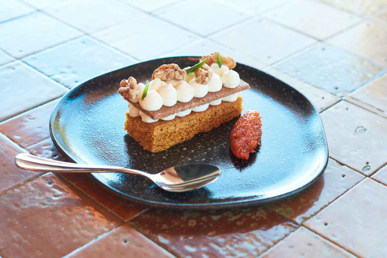 Dessert cena vegetariana sunset Teide