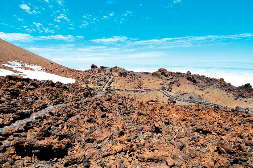 El Teide top beklimmen