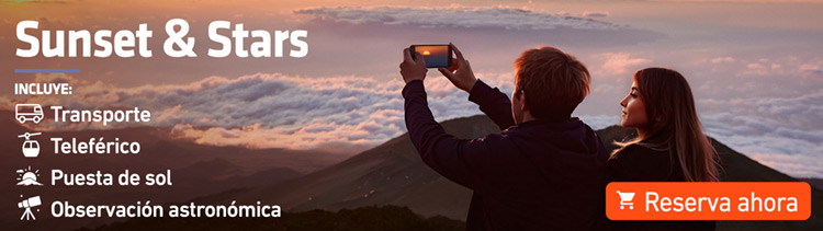 Excursión para ver el atardecer y las estrellas en el Teide