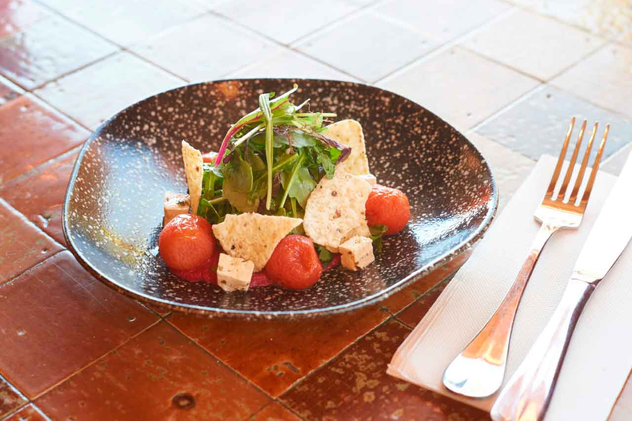 Insalata cena vegetariana sunset Teide