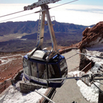 Górna stacja kolejki linowej na Teide