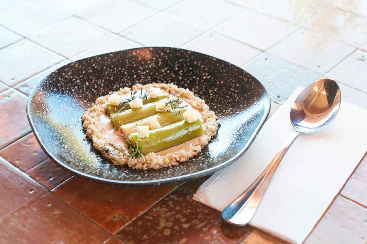 Porri confit cena sunset Teide
