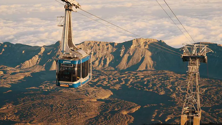 Die Teide-Seilbahn im Nationalpark